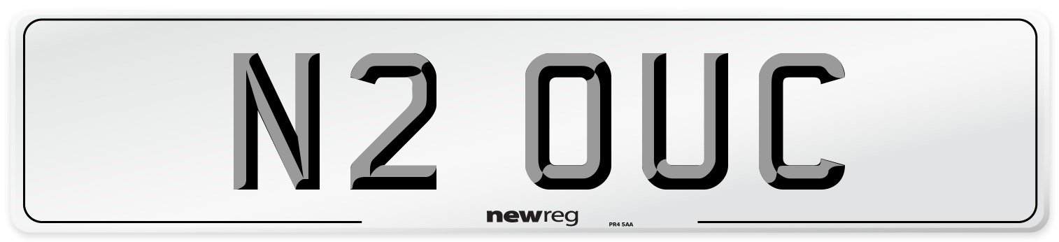 N2 OUC Number Plate from New Reg